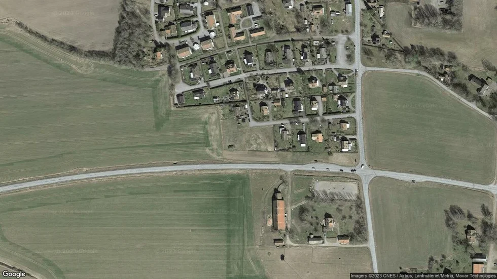 Området kring Slättgårdsvägen 2B