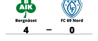 Seger för Bergnäset hemma mot FC 69 Nord