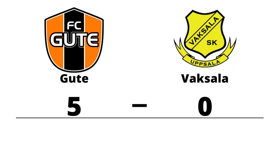 FC Gute vann mot Vaksala SK