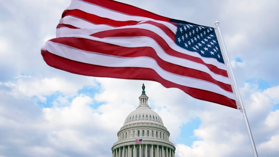 Amerikansk ekonomi växte mindre än väntat. Arkivbild.