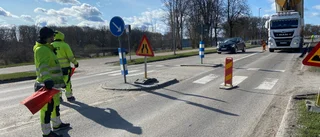 Vägarbete påverkade trafiken i Ulvhäll