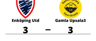 Enköping Utd och Gamla Upsala3 delade på poängen