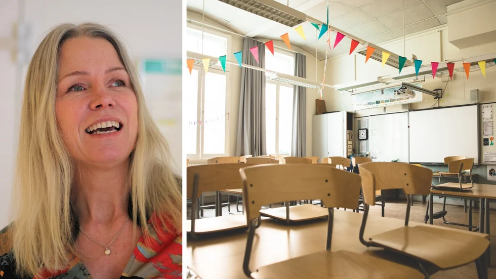 Bildningsnämndens ordförande Lotta Lexén (M) gläds över att nämndens budgetprognos har gått från ett kraftigt underskott till att nu vara i balans. 
