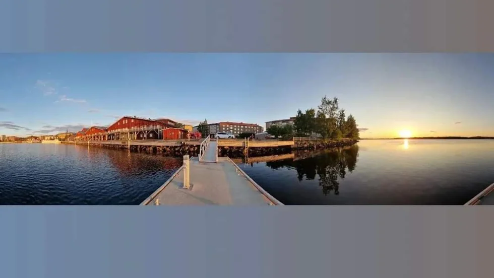 Norra hamn och Gültzauudden.