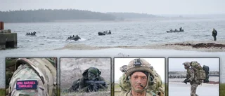 30-tal brittiska marinsoldater landsteg i Bläse