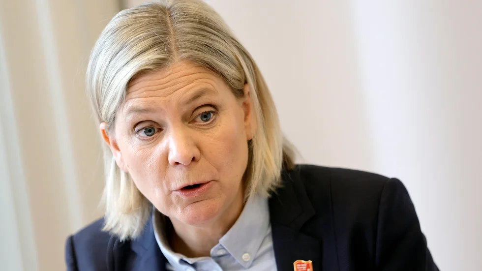 Magdalena Andersson (S) beskriver regeringen som en högerregim styrd av sverigedemokrater. Arkivbild.