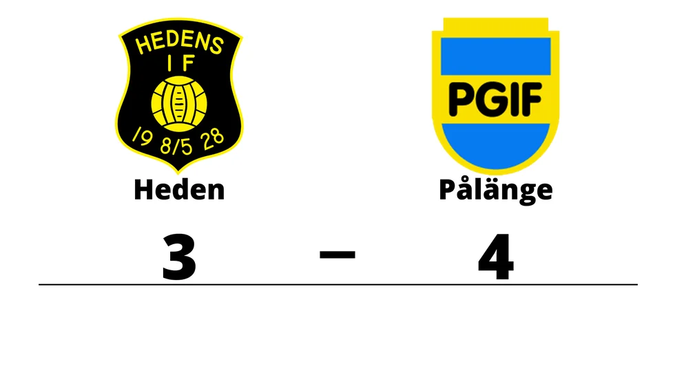 Hedens IF förlorade mot Pålänge GIF
