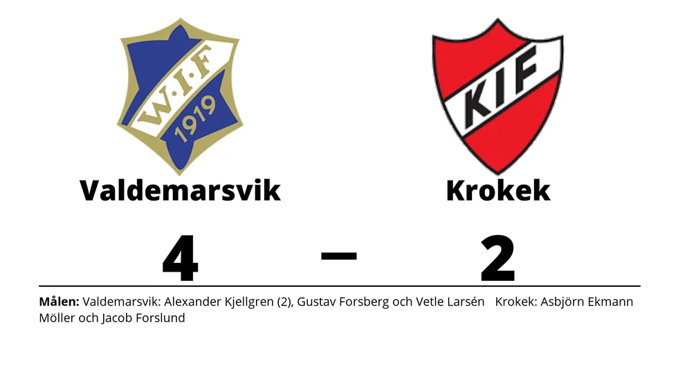Valdemarsviks IF vann mot Krokeks IF