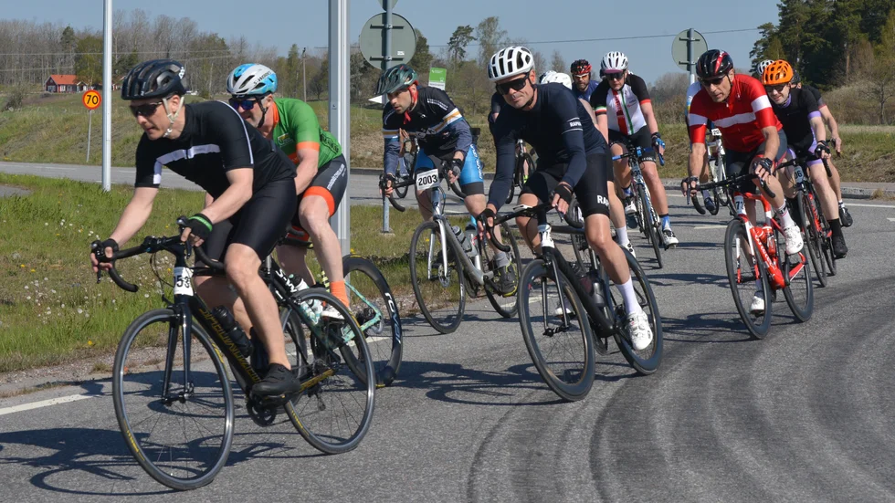 Trosatrampen är alltid en bra uppladdningstävling inför Vätternrundan tycker alla cyklister.