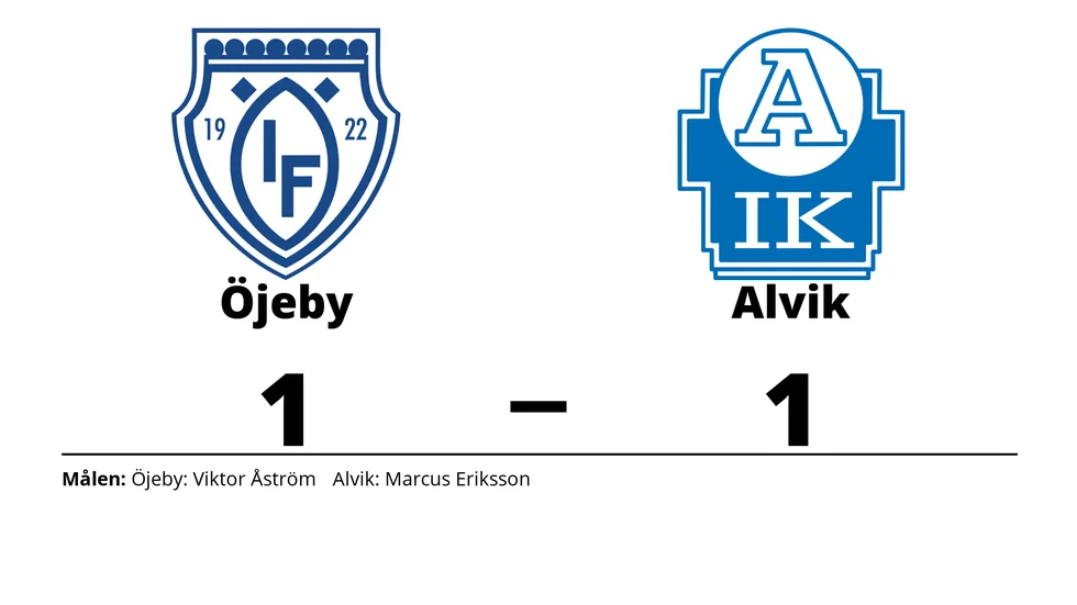 Öjeby IF spelade lika mot Alviks IK