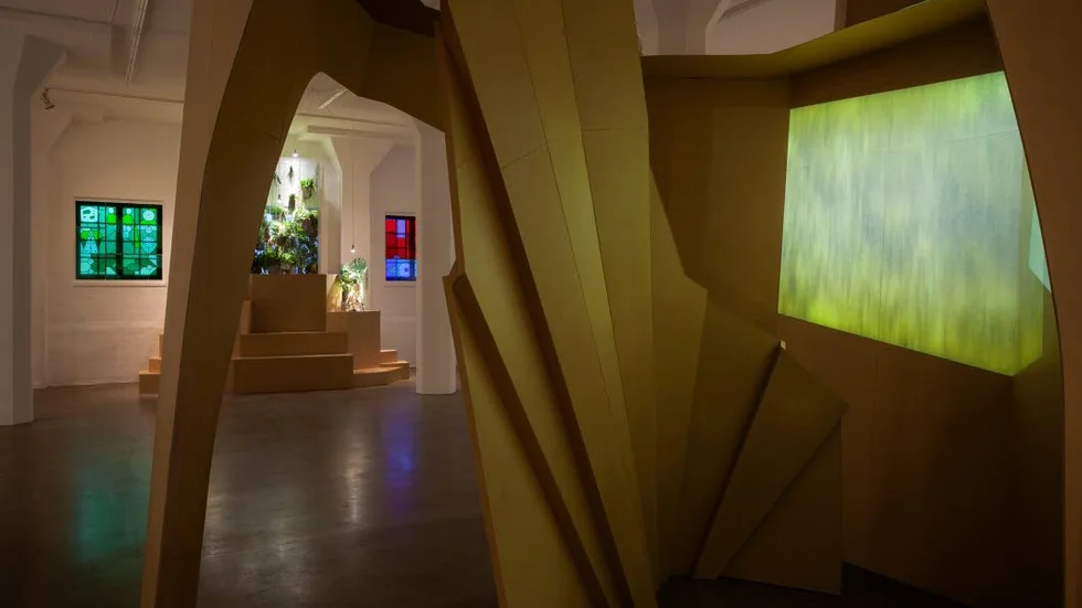 Installationsvy. "Aether & Einstein" av Christine Ödlund visas på Magaisn III under våren.