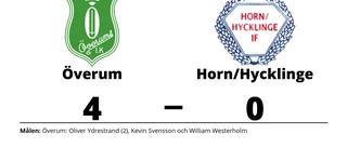 Överum segrare hemma mot Horn/Hycklinge