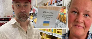 Butikens skylt vid chokladhyllan: ”Självklar för att upplysa”