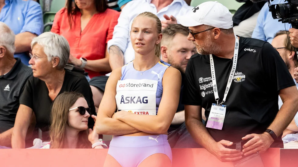 Det blev inte riktigt som Maja Åskag tänkt sig under Diamond League-galan i Oslo.