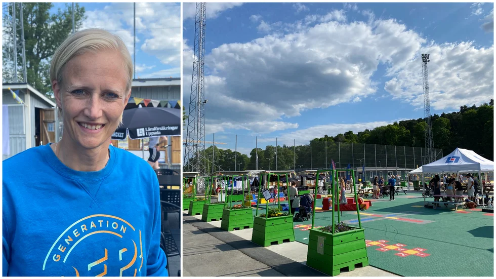 Carolina Klüft invigde Uppsala Summer Zone som en PEP-park under onsdagen.