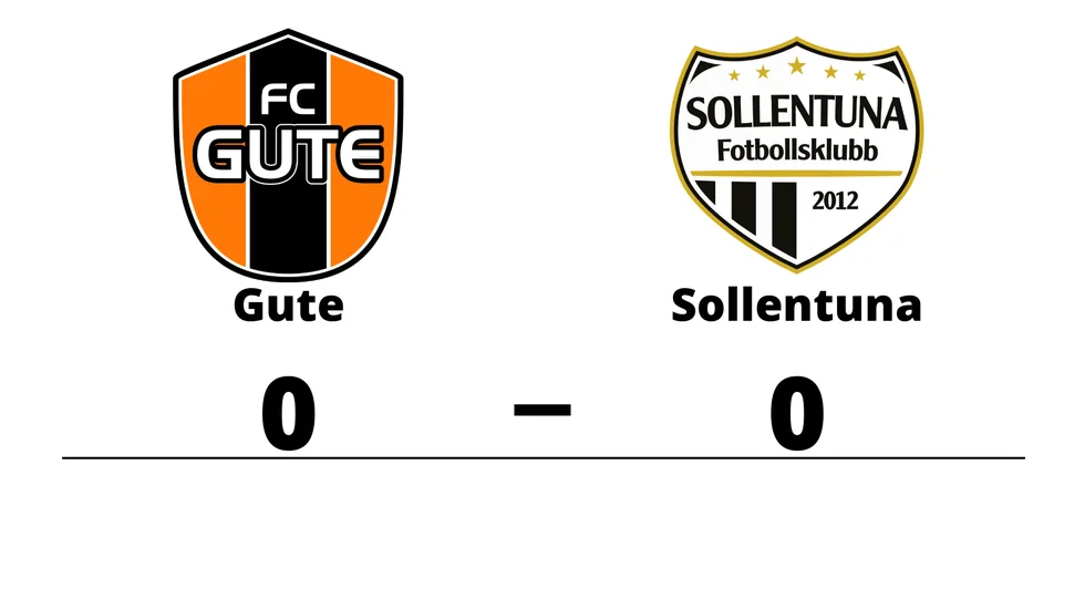 FC Gute spelade lika mot Sollentuna FK