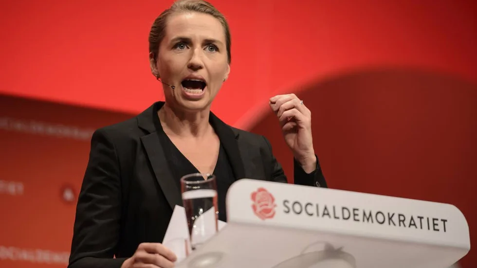 Mette Frederiksen (S) ser ut att vinna valet till Folketinget (Danmarks riksdag) 5 juni.
