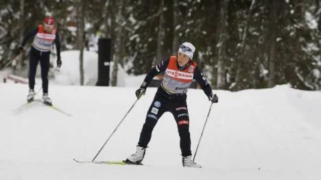 Charlotte Kalla tränar igen.