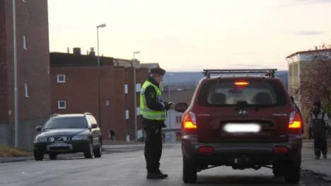 100 bilförare i Malmberget och Gällivare kontrollerades av polisen på onsdagen. Alla var nyktra. FOTO: Marie Ridderström