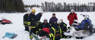 Skoterförare skadad i Narken