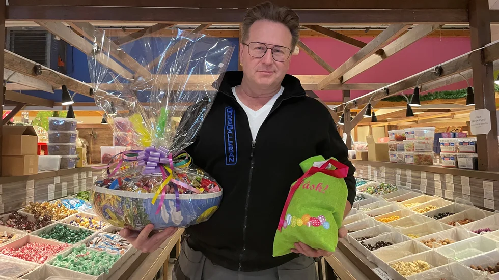 Mårten Lindell på Godisgallerian i Enköping