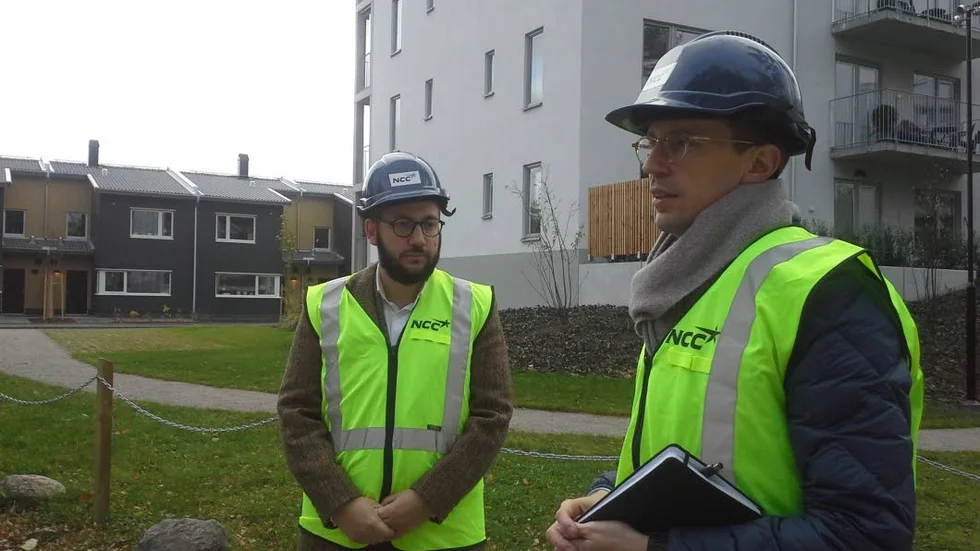 Fler bostadsrätter. Muharrem Demirok (C) och Christian Gustavsson (M) vill styra bostadsbyggandet mot fler och billigare bostadsrätter.