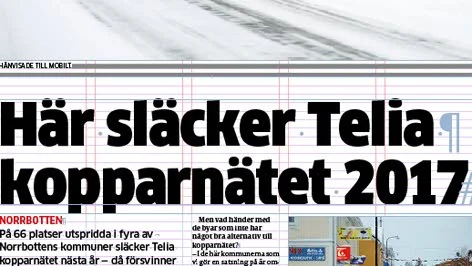 FÖRSVINNER. NSD berättade om nyheten måndagen den 25 april.