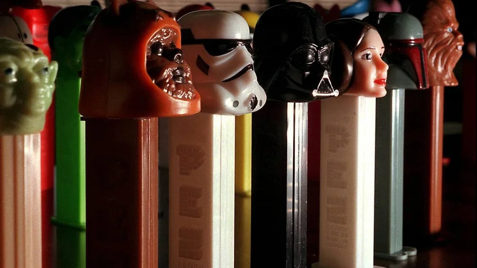 Pez-figurer. Hämtade från Star Wars.