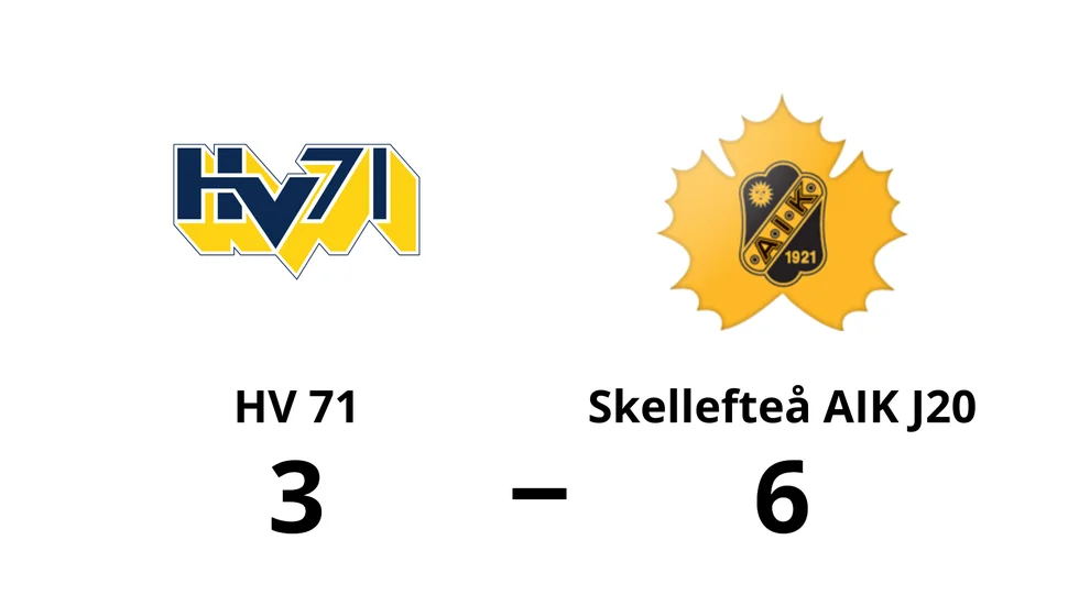 HV 71 förlorade mot Skellefteå AIK J20