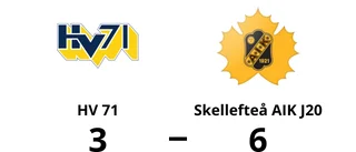 Skellefteå AIK J20 till kvartsfinal – besegrade HV 71 i avgörande matchen
