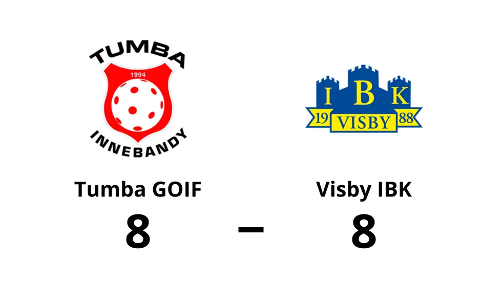 Tumba GOIF spelade lika mot Visby IBK