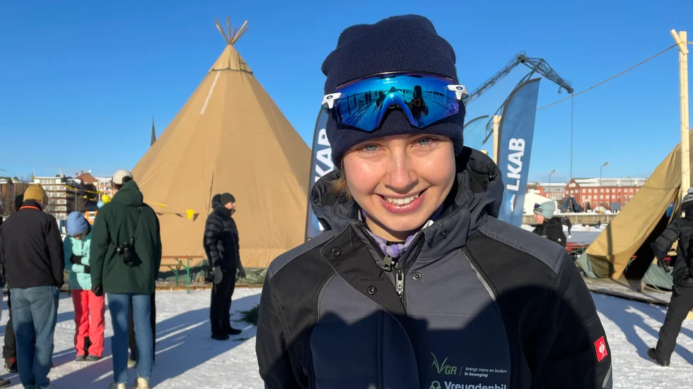 Loesanne Van Der Geest stortrivs i Luleå.