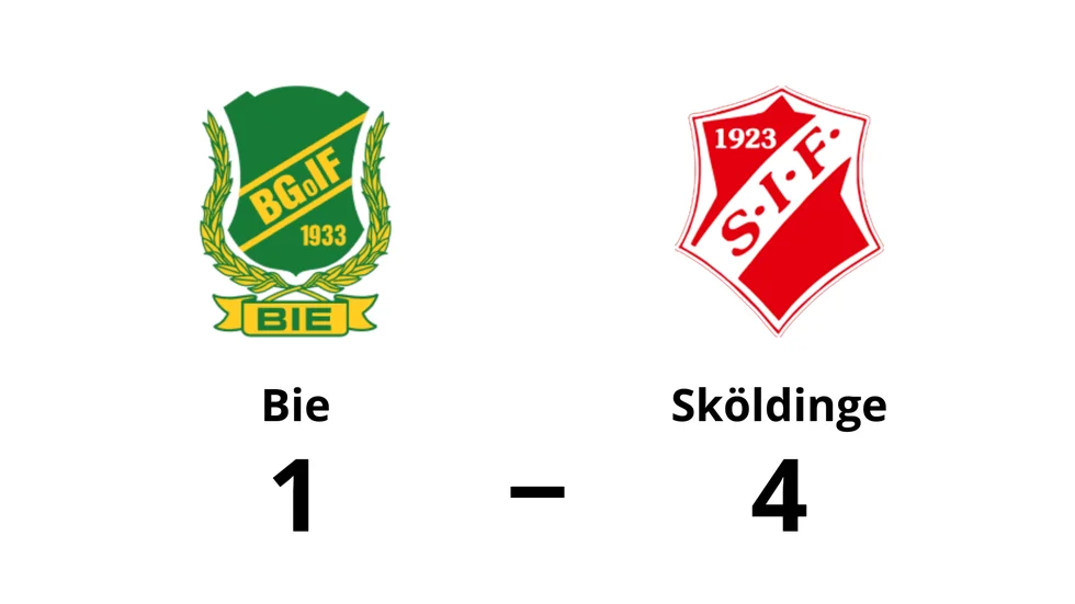 Bie GoIF förlorade mot Sköldinge IF