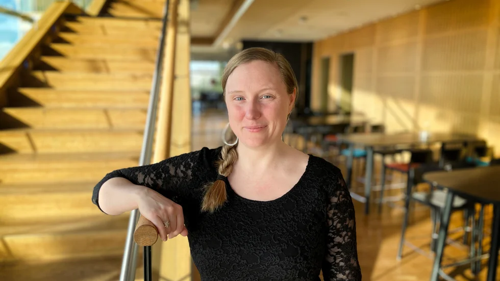 Projektledaren Emma Löfström ska jobba med kulturgarantin i Luleås skolor och förskolor. Hon har precis tillträtt sin tjänst.