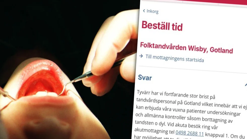 Undersökningarna för Folktandvårdens vuxna patienter är tills vidare skjutna på framtiden. Har man stora besvär så kan man fortfarande söka akut.