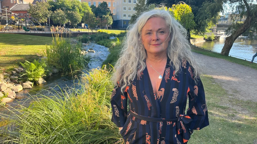 Christine Wibell saknar Olle när hon är i Strömparken.
