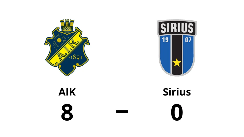 AIK vann mot IK Sirius FK
