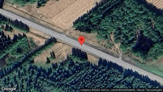 Stopp på väg 94 efter singelolycka