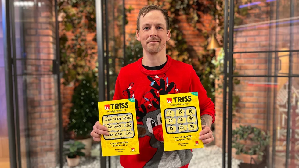 Jesper Töyrä, 40, från Luleå skrapade fram 15 000 kronor i månaden i 15 år, eller 2,7 miljoner kronor under lördagsmorgonen.