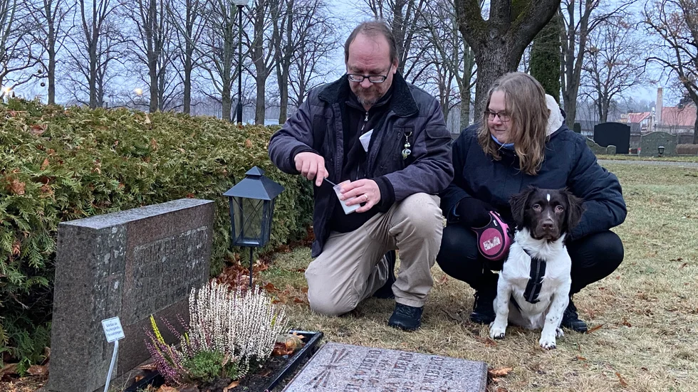 Makarna Lars och Jenny Sjölin har många fina minnen av sin stamkund Rolf Wiberg. "Det var en väldigt glad man som alltid gjorde att dagen blev lite bättre", säger Lars Sjölin.