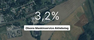 Nedåtgående pilar för Olsons Maskinservice Aktiebolag