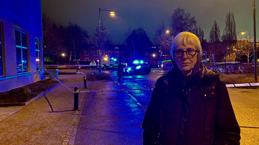 Lisbeth hörde smällen.