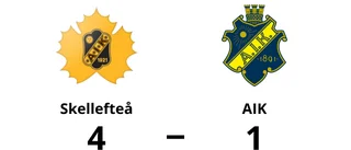 Elliot Nyström gjorde två mål när Skellefteå vann