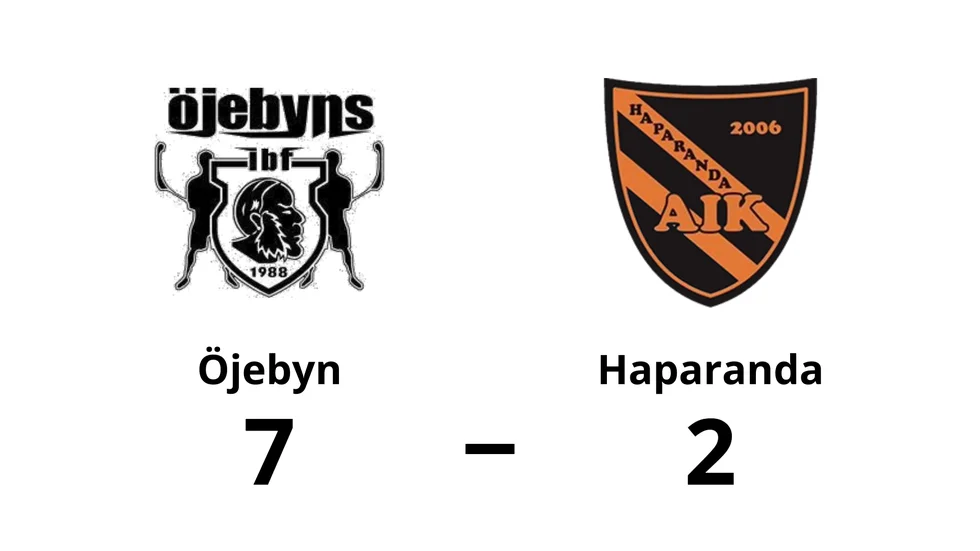 Öjebyns IBF vann mot Haparanda AIK