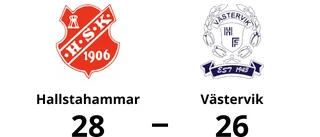 Hallstahammar för tuffa för Västervik – förlust med 26-28