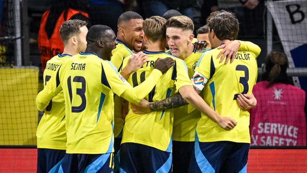 Landslaget är klart för B-divisionen i Nations League – och det ska förstås firas.