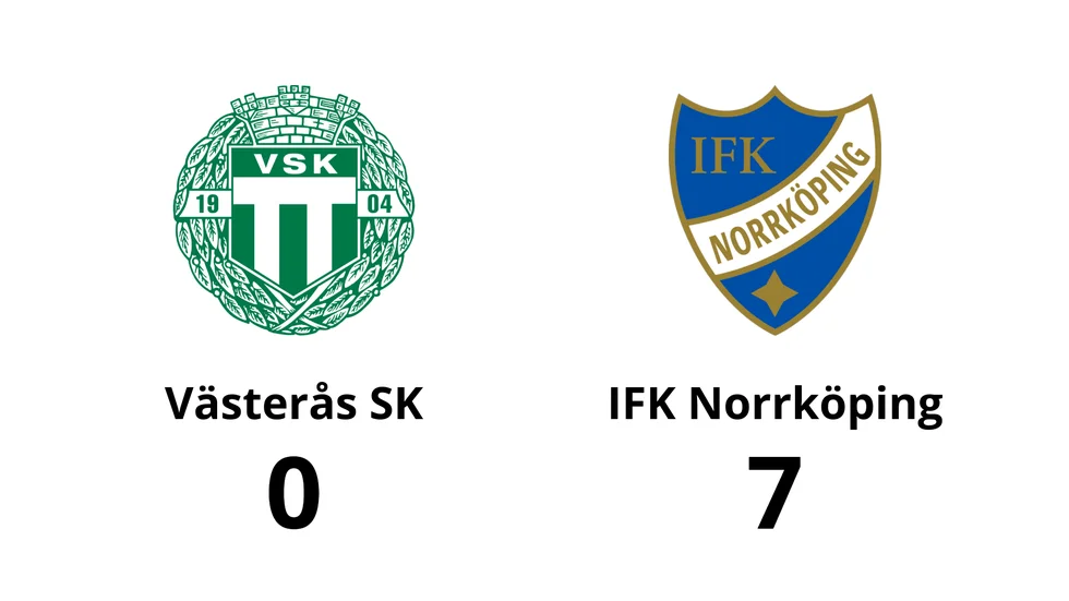 Västerås SK FK förlorade mot IFK Norrköping
