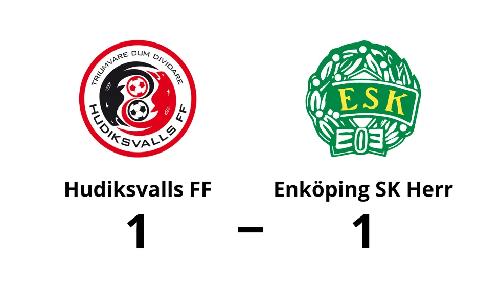 Hudiksvalls FF spelade lika mot Enköping SK Herr