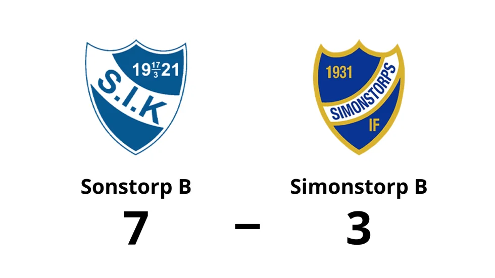 Sonstorps IK B vann mot Simonstorps IF B
