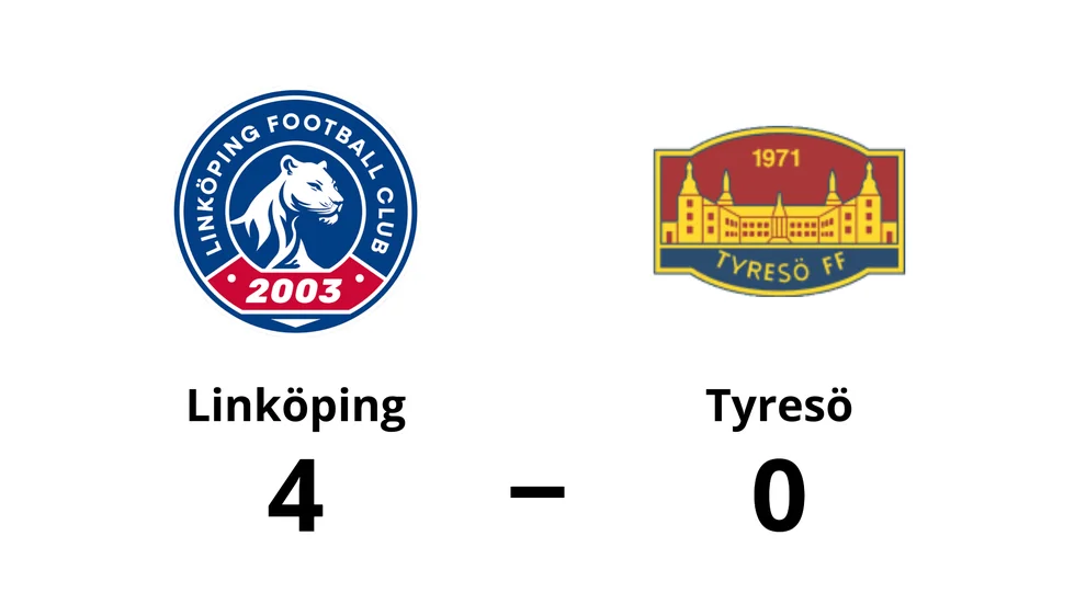Linköpings FC vann mot Tyresö FF